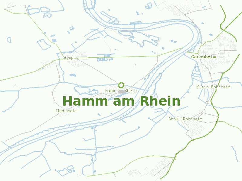 Karte von Hamm am Rhein