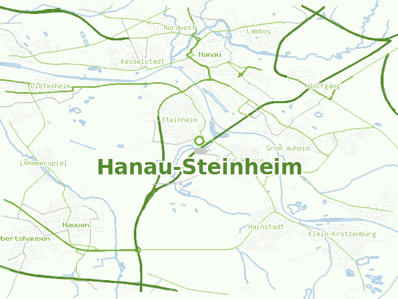 Karte von Hanau-Steinheim