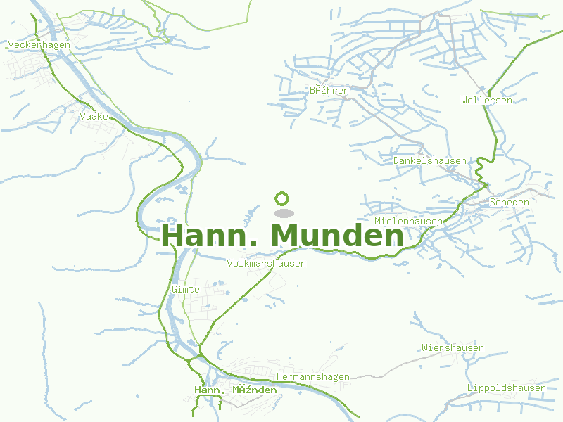 Karte von Hann. Munden