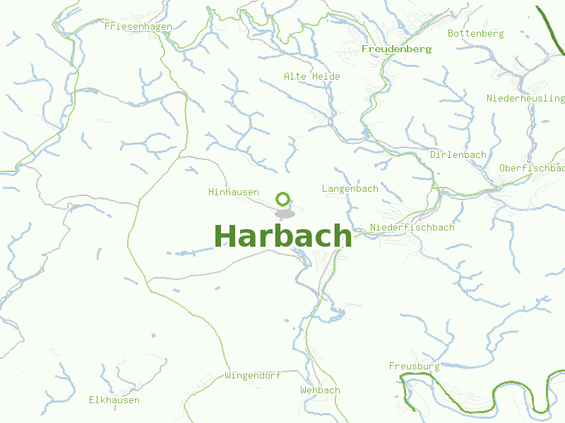 Karte von Harbach