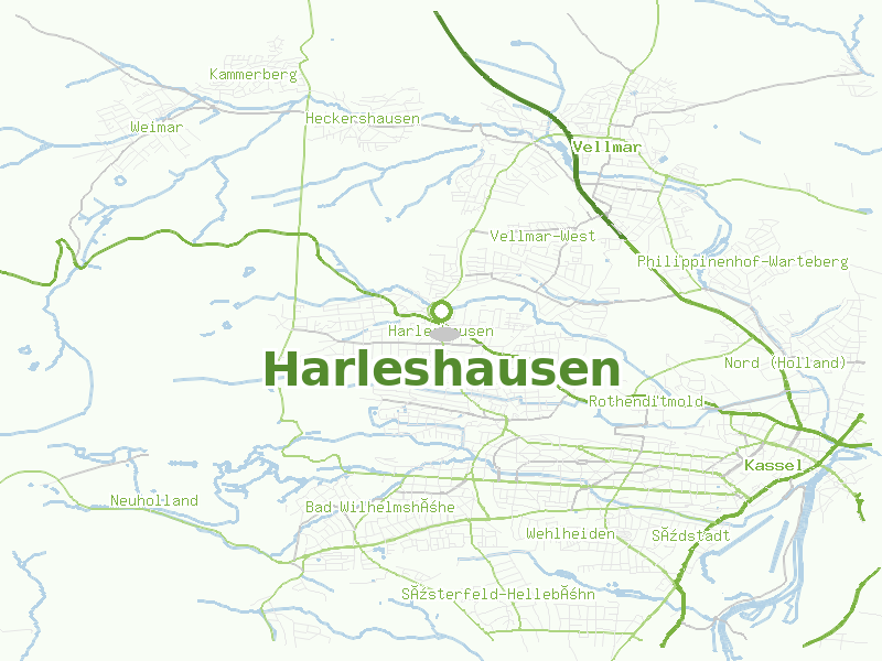 Karte von Harleshausen