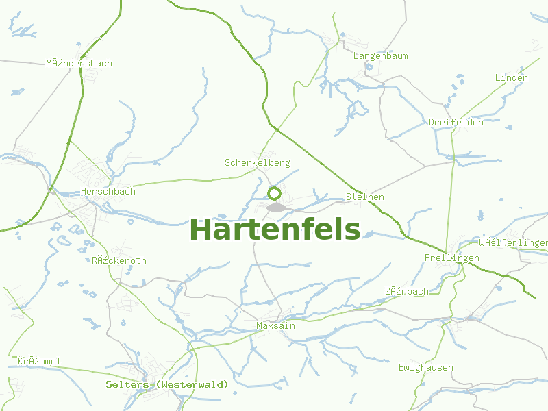 Karte von Hartenfels