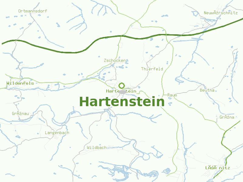 Karte von Hartenstein