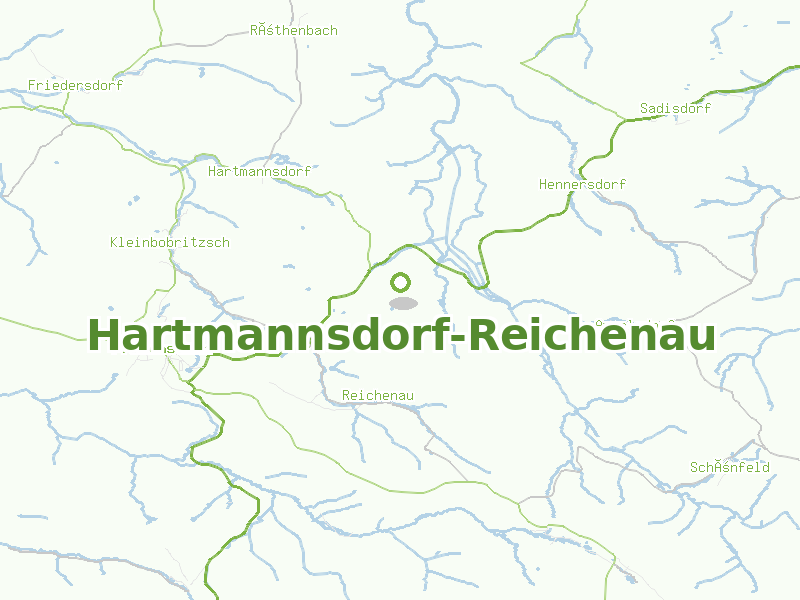 Karte von Hartmannsdorf-Reichenau