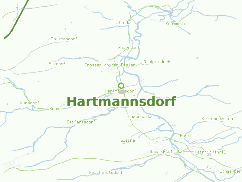 Karte von Hartmannsdorf