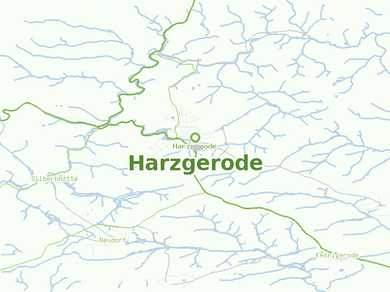 Karte von Harzgerode
