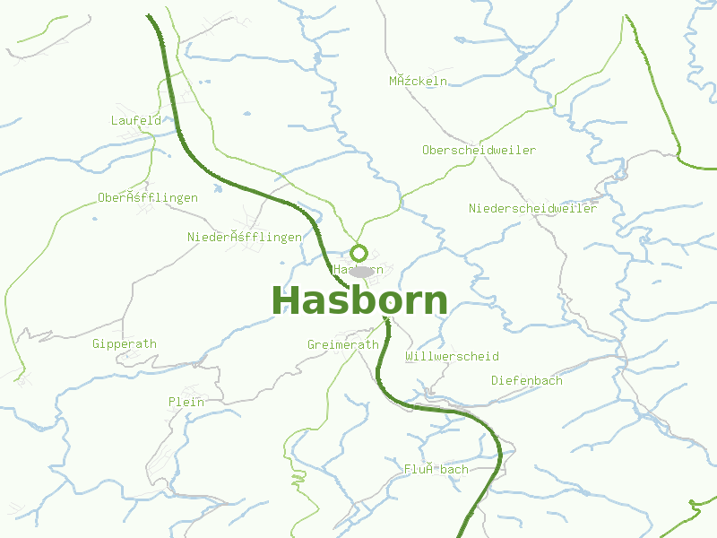Karte von Hasborn