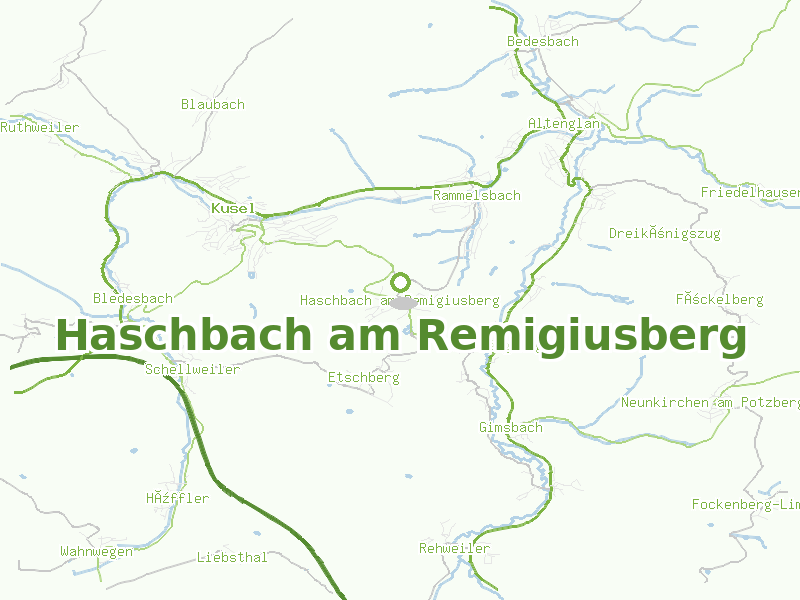 Karte von Haschbach am Remigiusberg