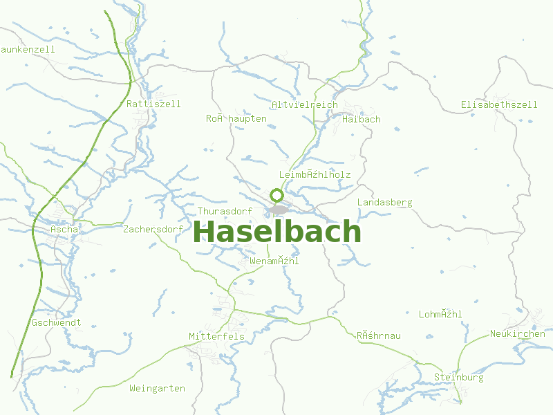 Karte von Haselbach