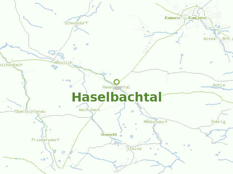 Karte von Haselbachtal