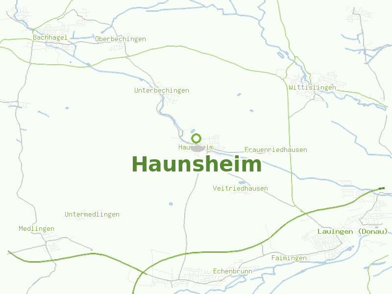 Karte von Haunsheim