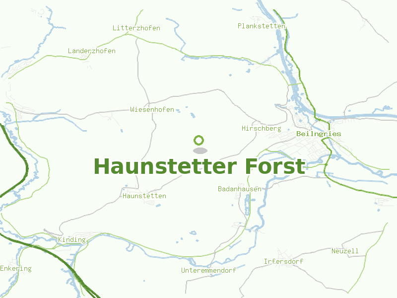 Karte von Haunstetter Forst