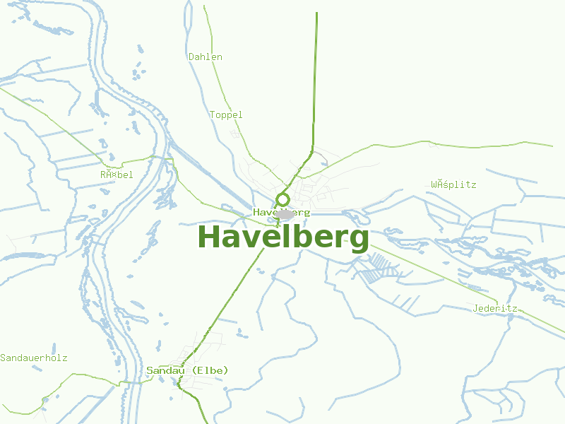 Karte von Havelberg
