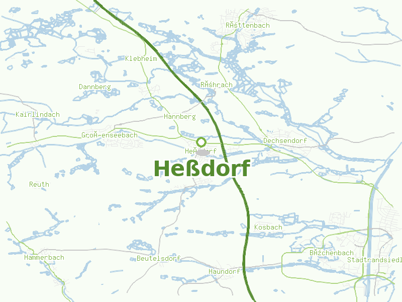 Karte von Heßdorf