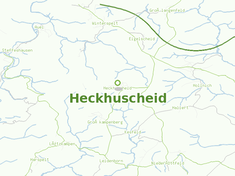 Karte von Heckhuscheid