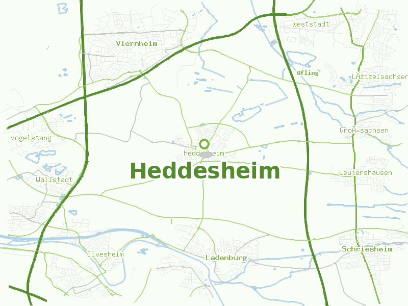 Karte von Heddesheim