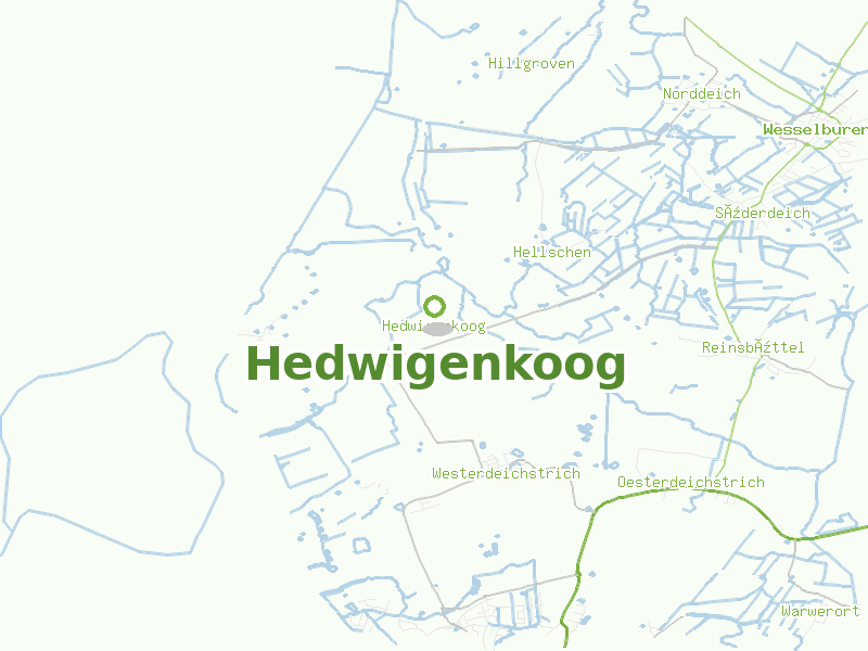 Karte von Hedwigenkoog