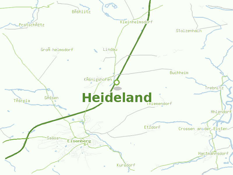 Karte von Heideland