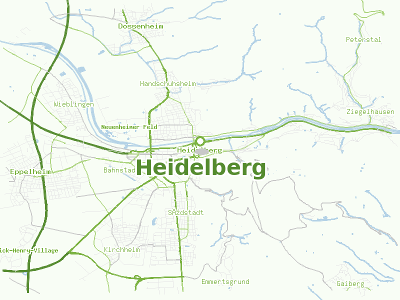 Karte von Heidelberg