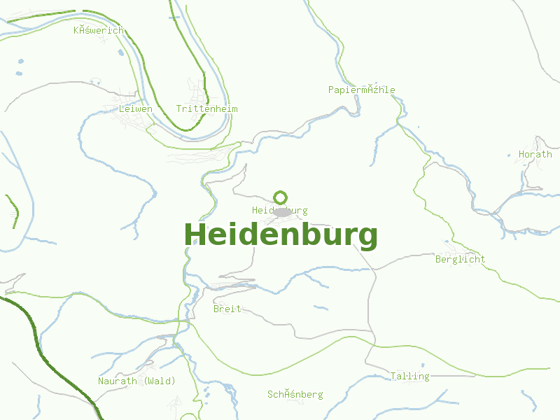 Karte von Heidenburg