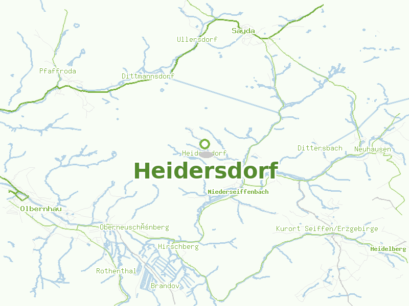 Karte von Heidersdorf