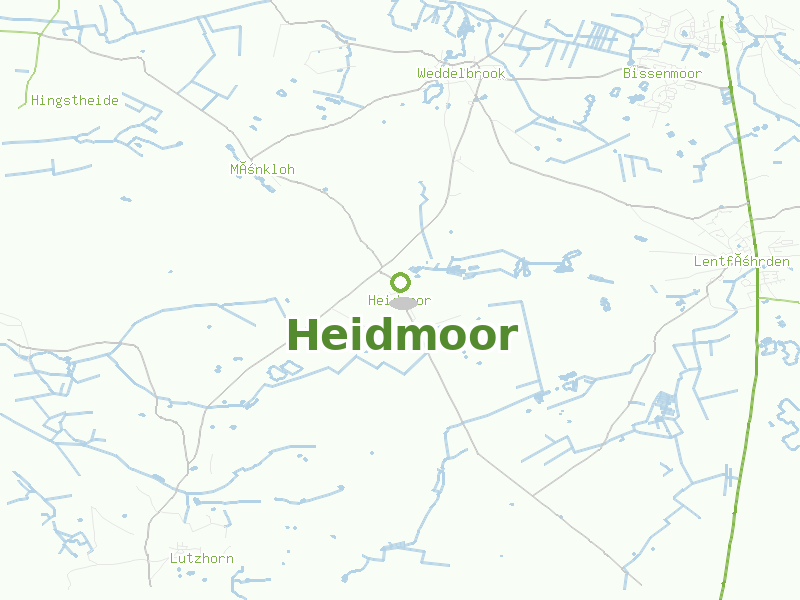 Karte von Heidmoor