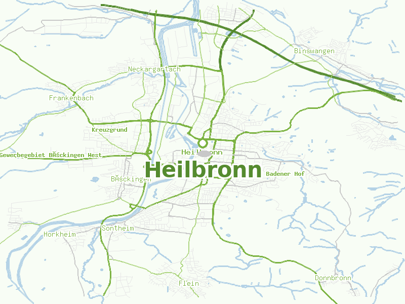 Karte von Heilbronn