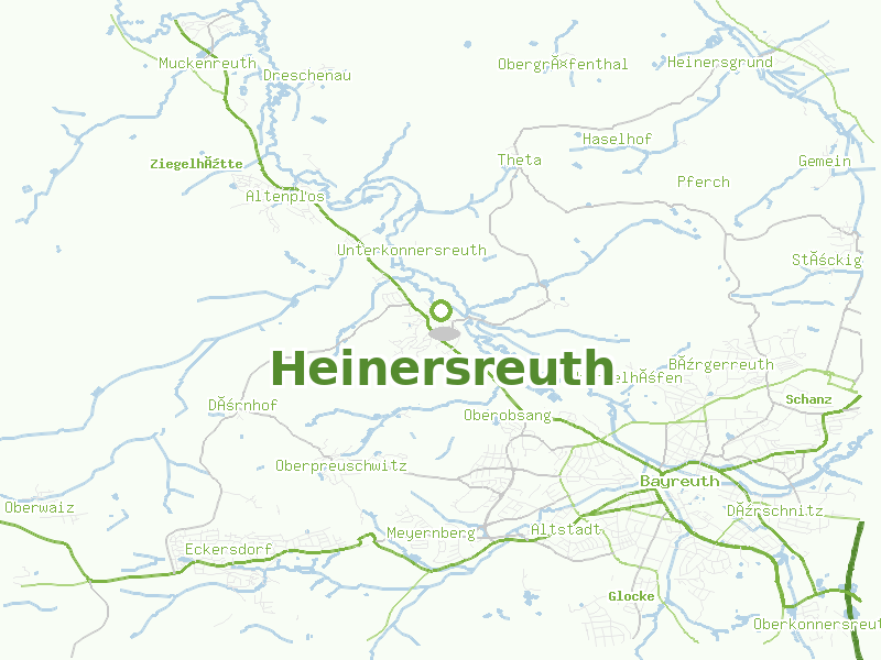 Karte von Heinersreuth