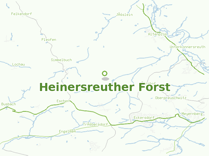 Karte von Heinersreuther Forst