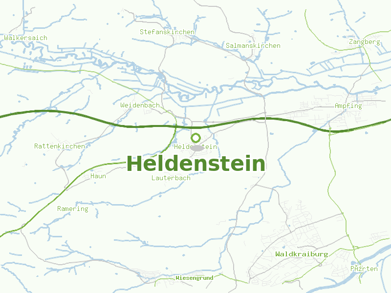Karte von Heldenstein
