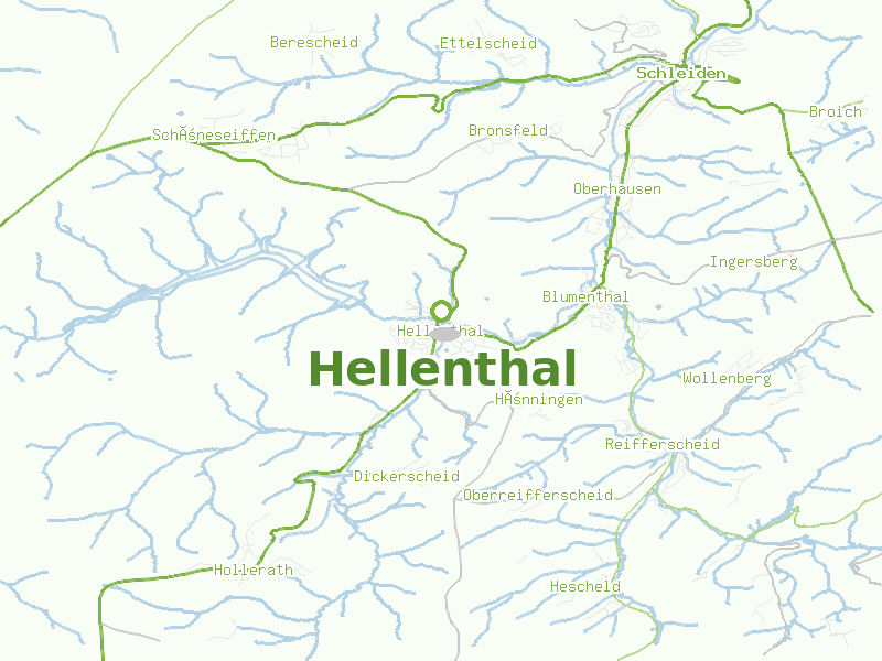 Karte von Hellenthal