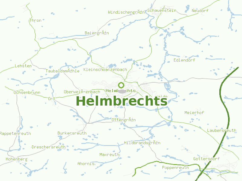 Karte von Helmbrechts