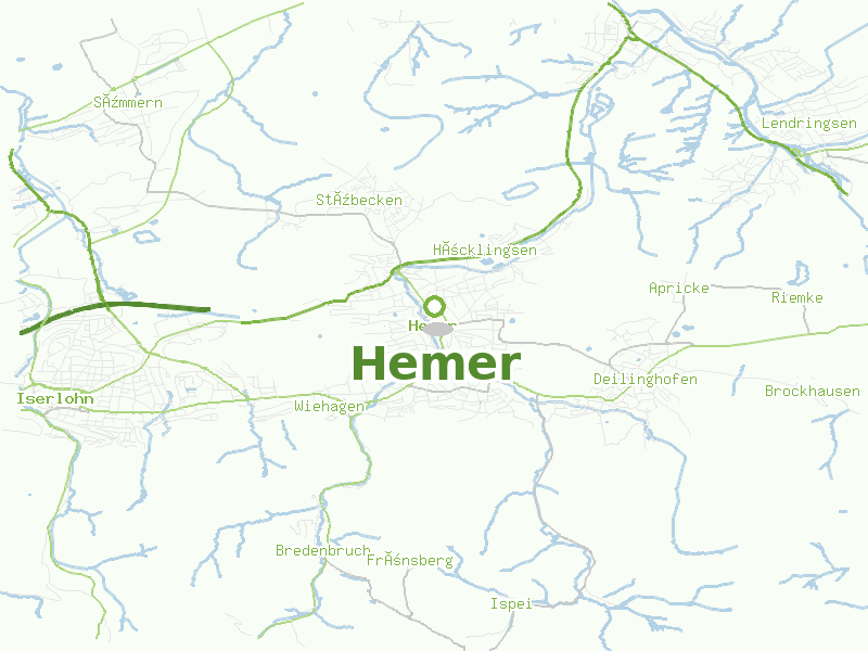 Karte von Hemer