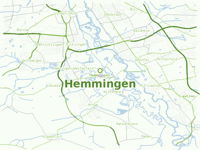 Karte von Hemmingen