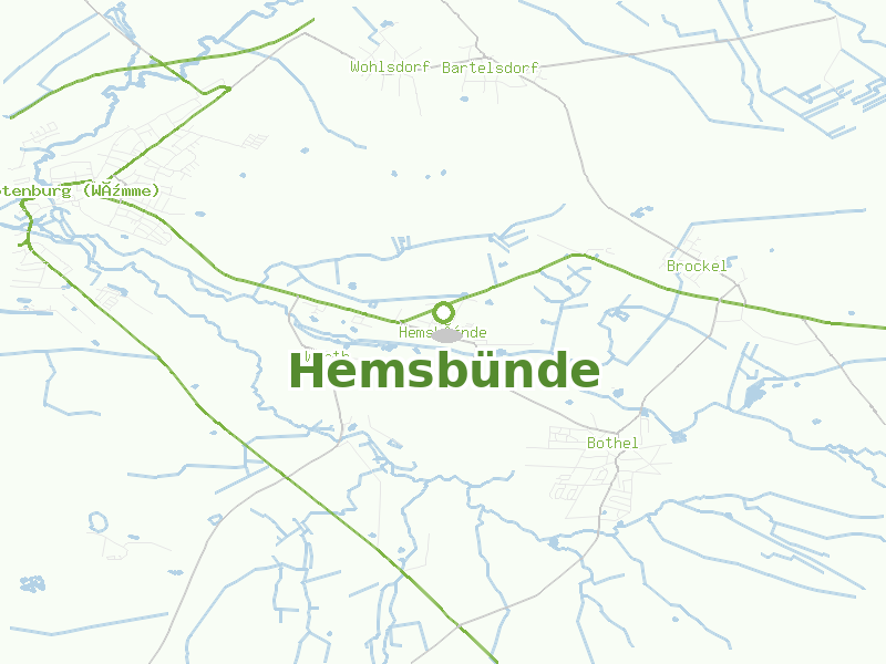 Karte von Hemsbünde