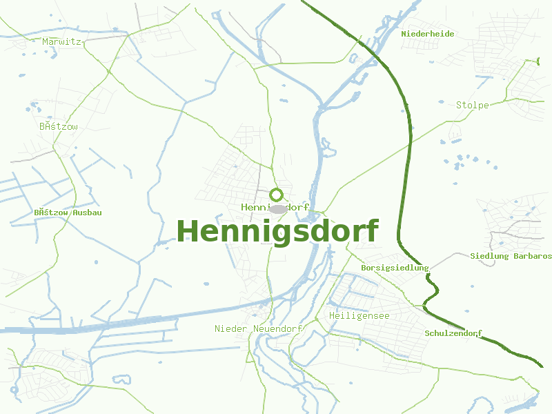 Karte von Hennigsdorf