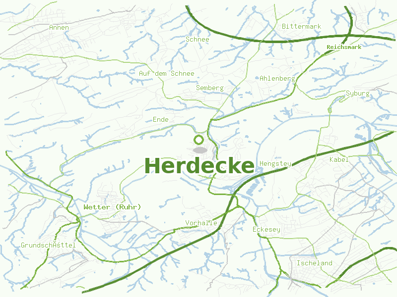 Karte von Herdecke