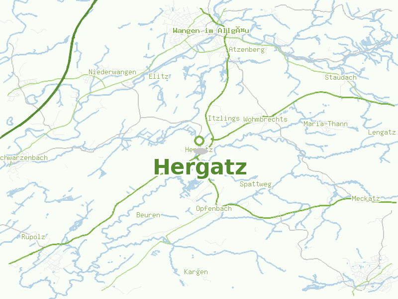 Karte von Hergatz