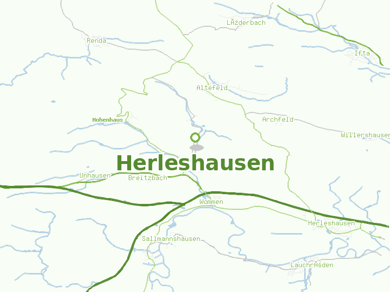 Karte von Herleshausen