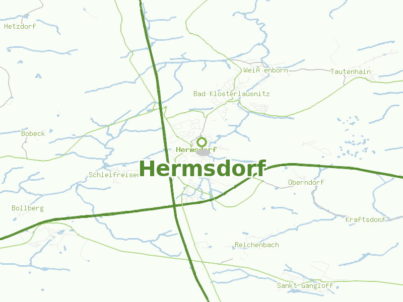 Karte von Hermsdorf