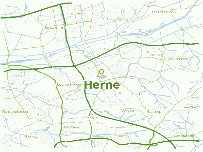 Karte von Herne