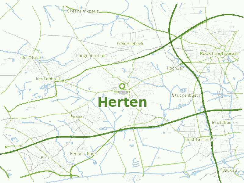 Karte von Herten