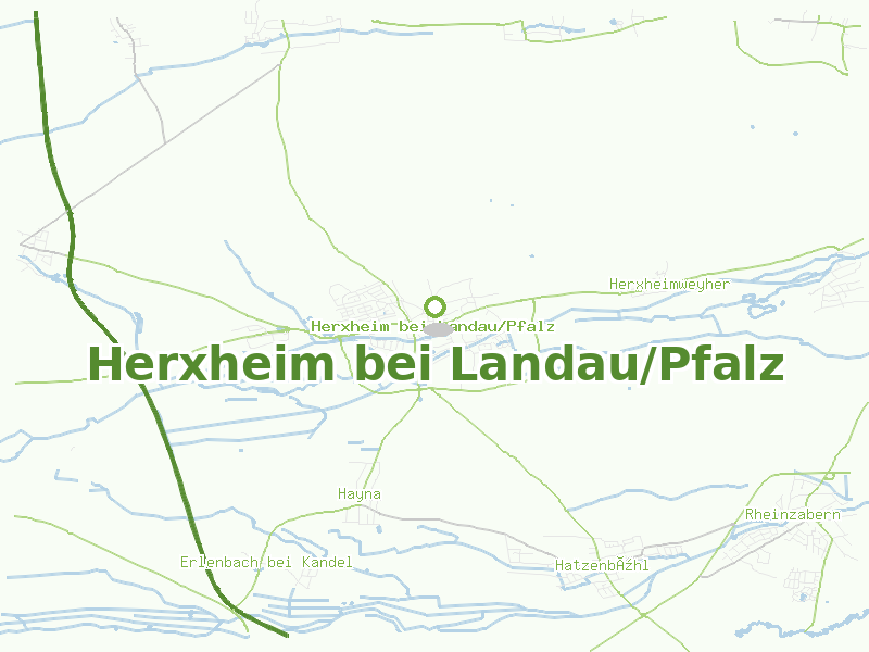 Karte von Herxheim bei Landau/Pfalz