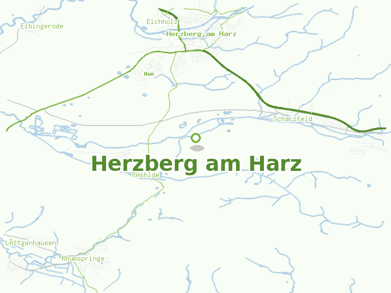 Karte von Herzberg am Harz