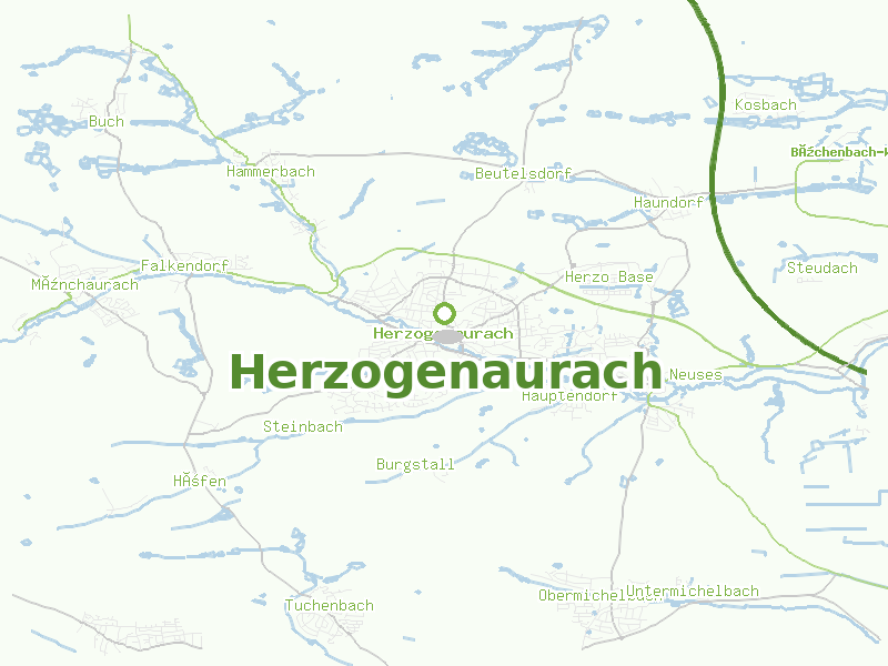 Karte von Herzogenaurach