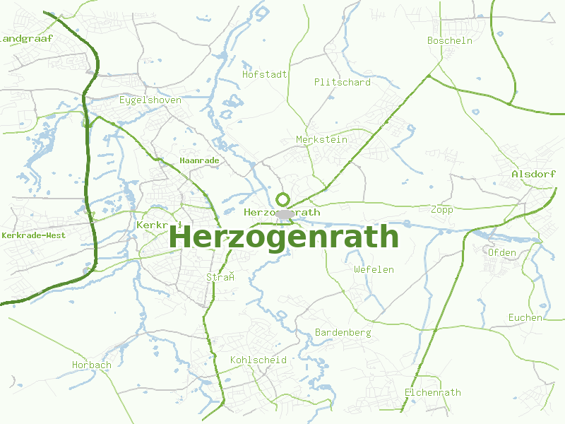 Karte von Herzogenrath