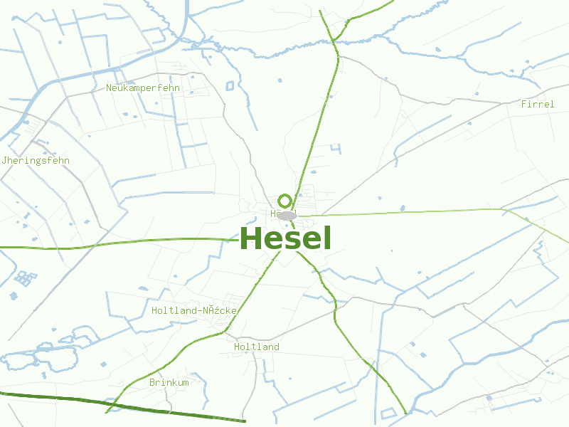 Karte von Hesel