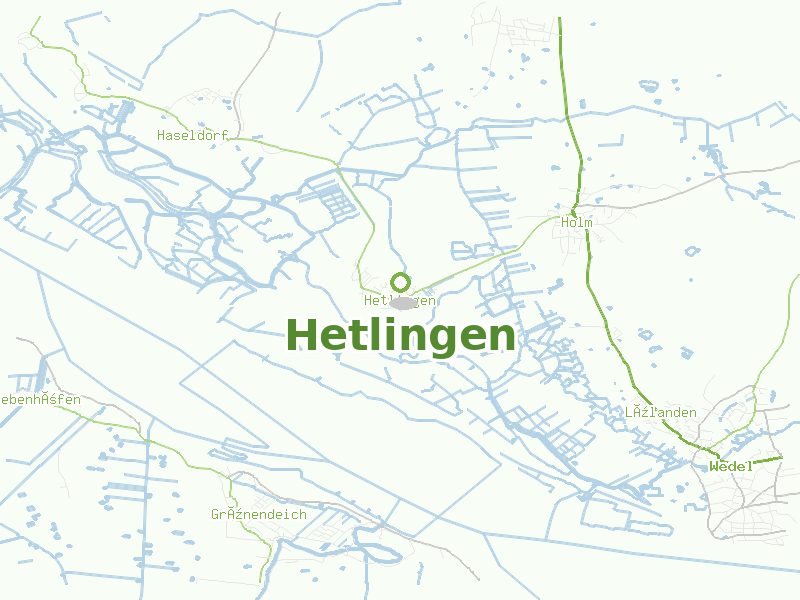 Karte von Hetlingen