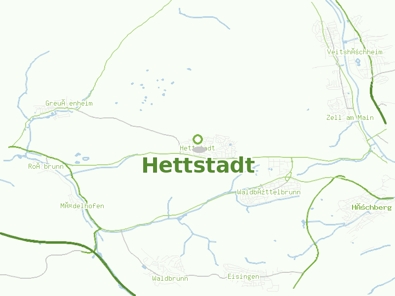 Karte von Hettstadt