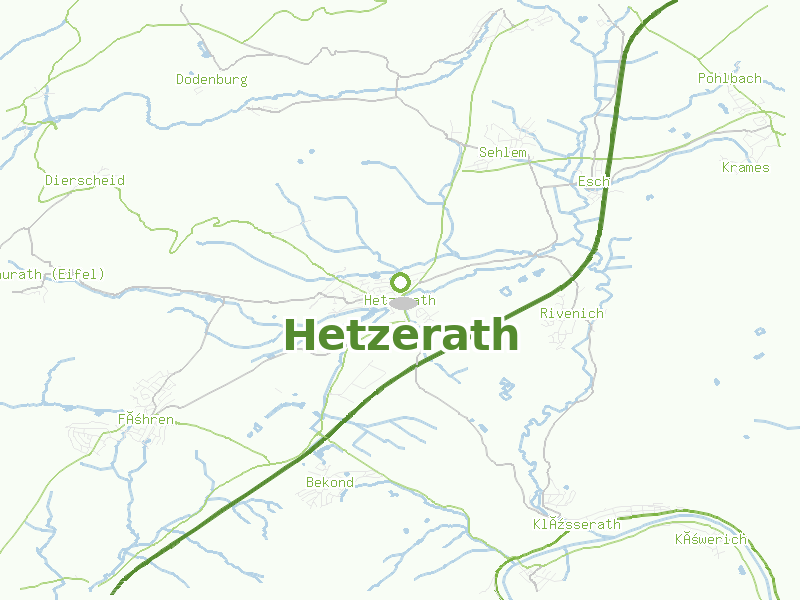Karte von Hetzerath